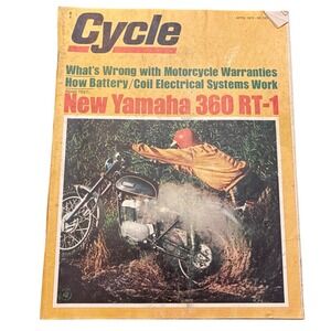 Cycle Magazine April 1970 Yamaha 360 RT-1 Kawasaki‎ 500cc AJS 250 Stormer